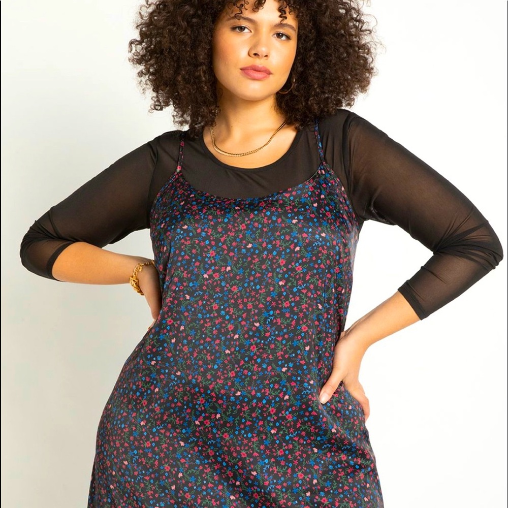 ELOQUII Plus Size Slip Dress NWT